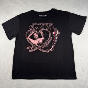 Selena Gomez T-Shirt‎ Womens XXL Black Call Me When You Break Up Graphic Rare